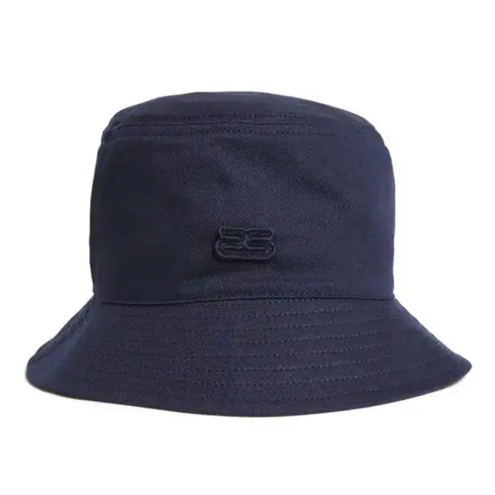 Sandro Bob Double S Navy Blue Cotton Bucket‎ Hat SHABO01036 Marine New Sz small